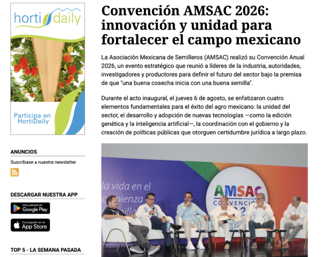 HortiDaily, 10 de agosto de 2026.